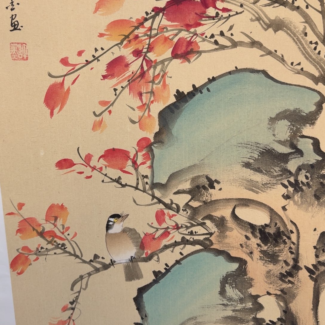 国画国画作品山水花鸟纯手绘