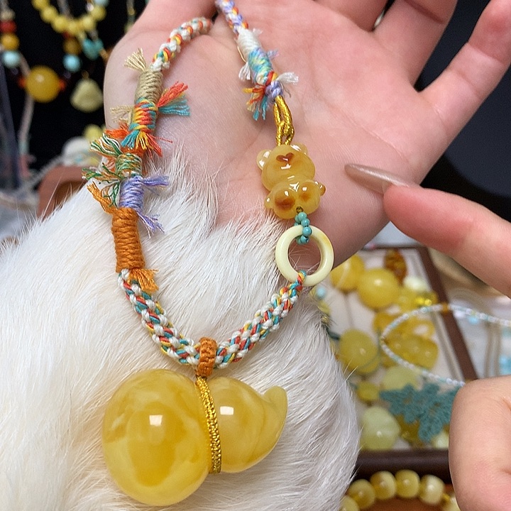 手链蜜蜡未镶嵌蜜蜡吊坠项链