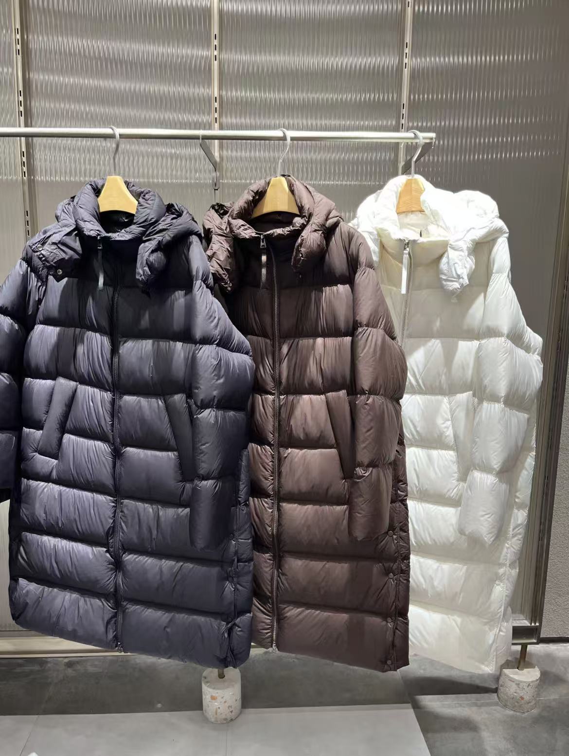 新品原单25冬羽绒服长款连帽A型5PAC13700