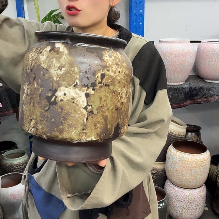 20×27 -粗陶花盆有孔-买买买