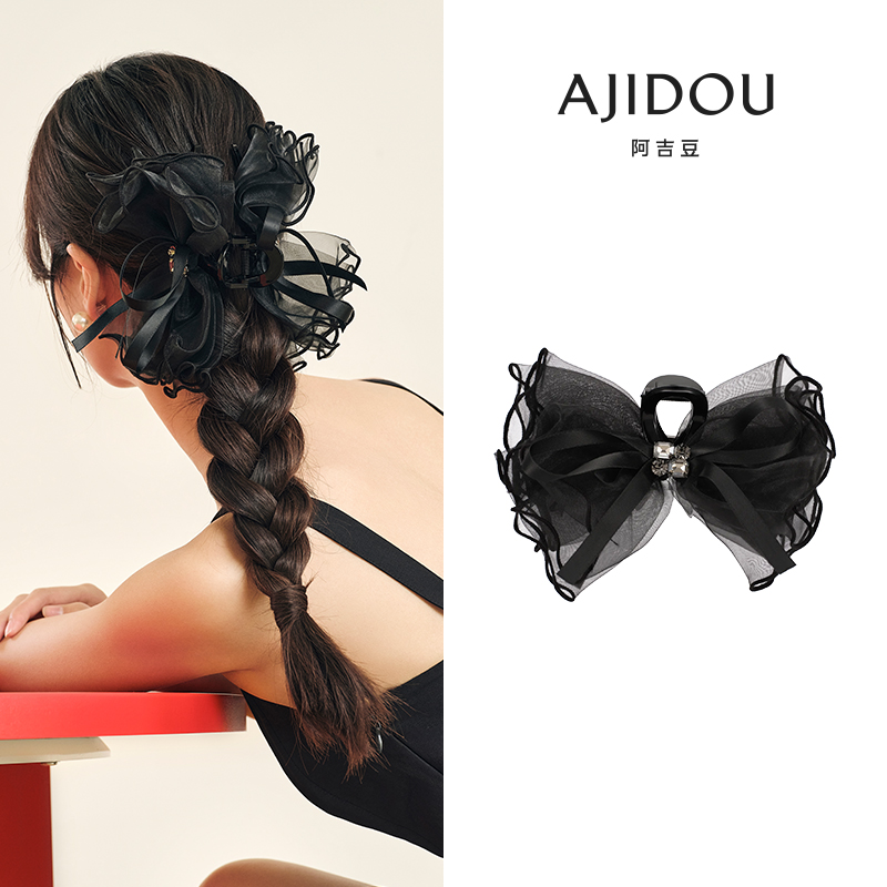 AJIDOU/阿吉豆【X号专属】【蝴蝶心事】时尚甜美蝴蝶结抓夹春夏