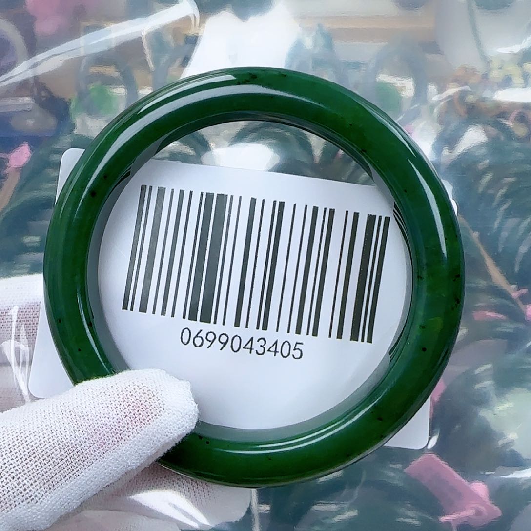 和田玉（碧玉）手镯未镶嵌包容58.6