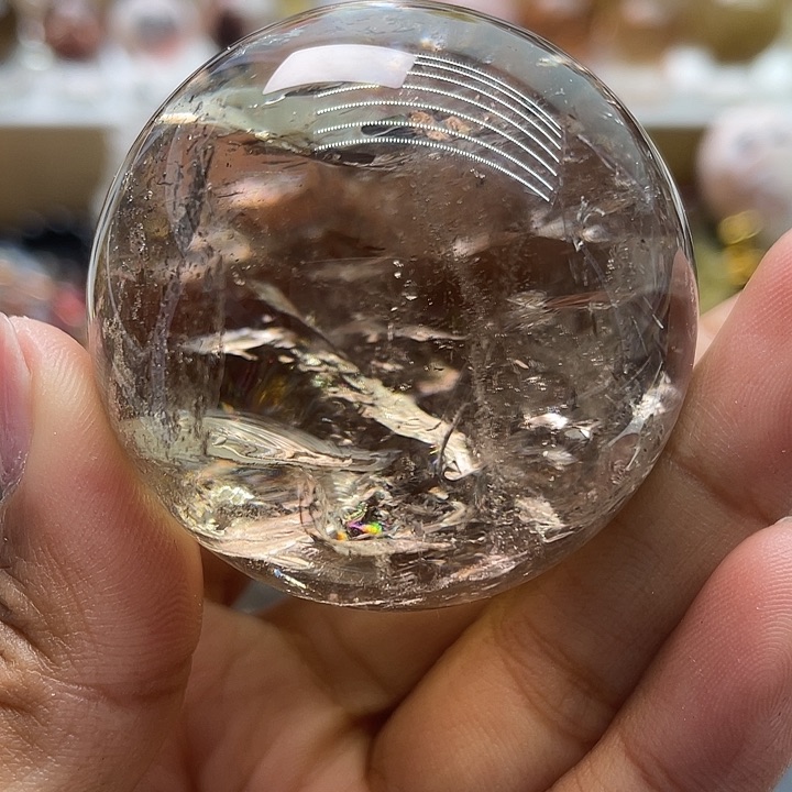 天然水晶未镶嵌水晶杏**园