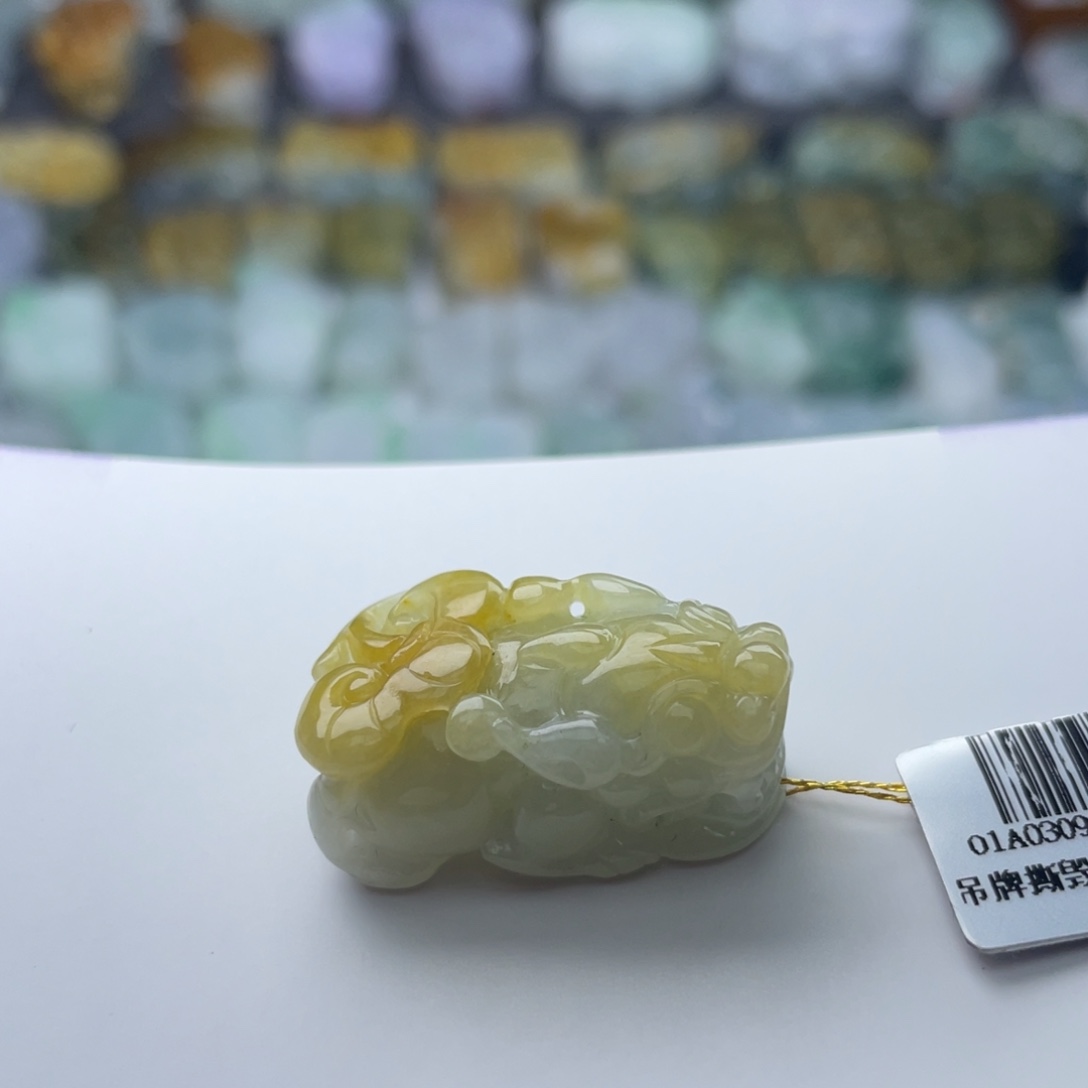 翡翠未镶嵌颈饰貔貅