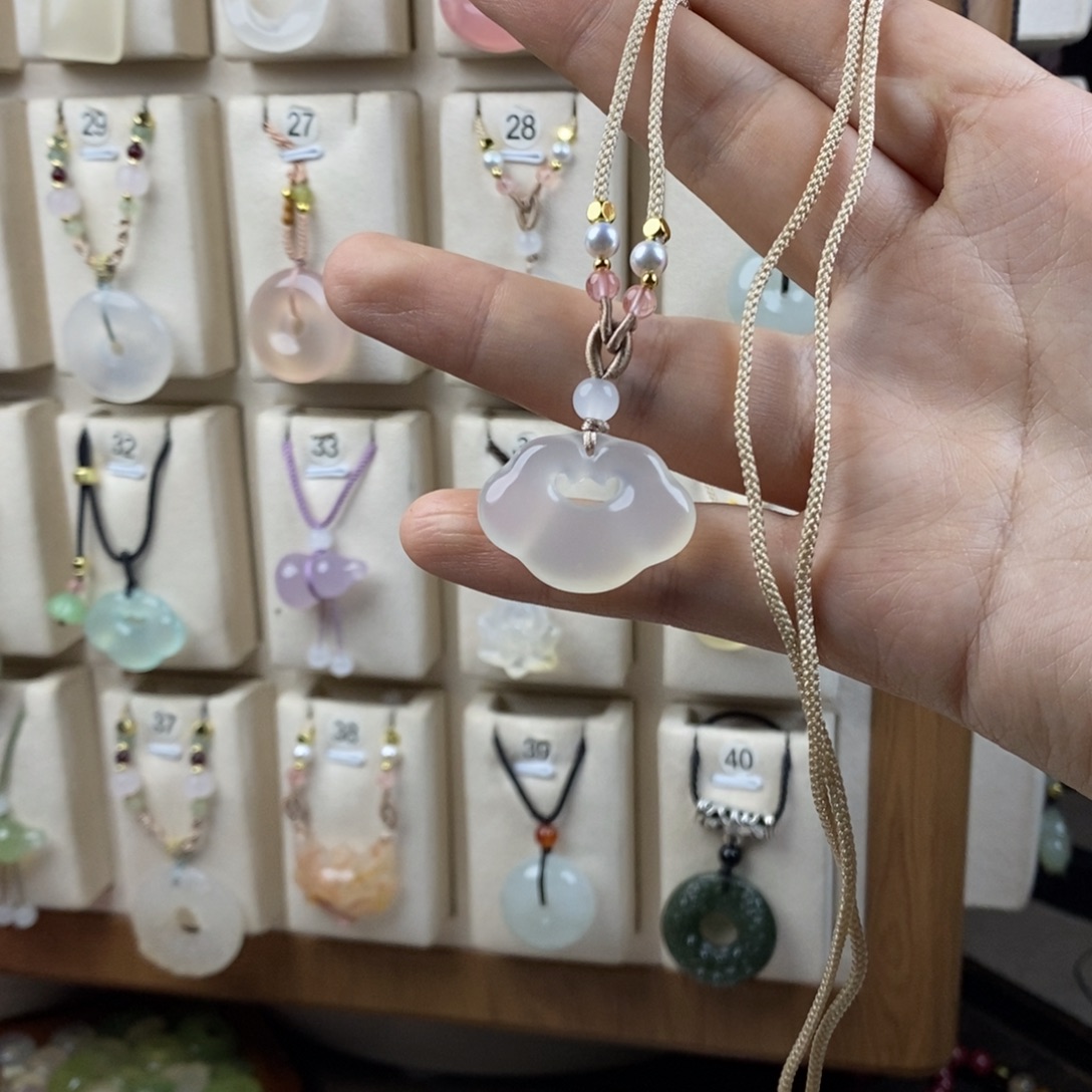 玛瑙/玉髓合金颈饰