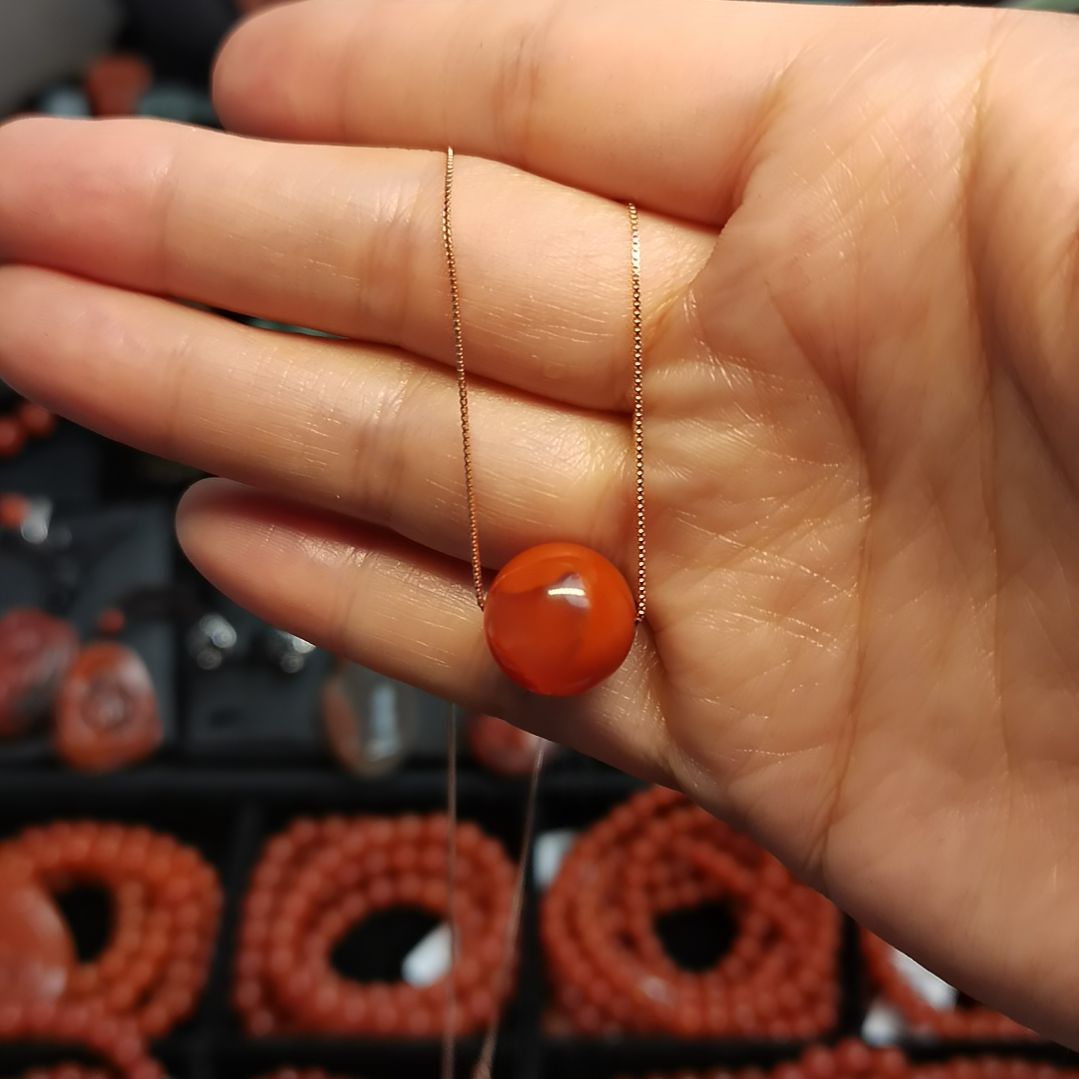 南红玛瑙吊坠(赠链)未镶嵌