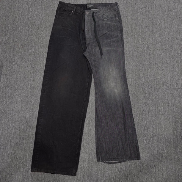全新未使用 Balenciaga/巴黎世家 拼接牛仔裤/秀款/M码