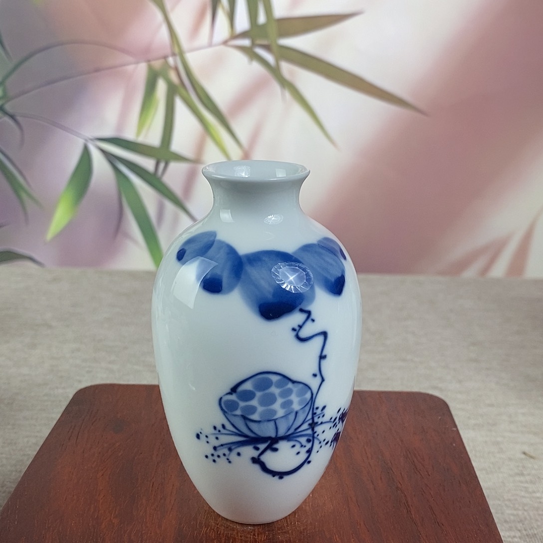 手工制作，手绘小花瓶，高温烧制