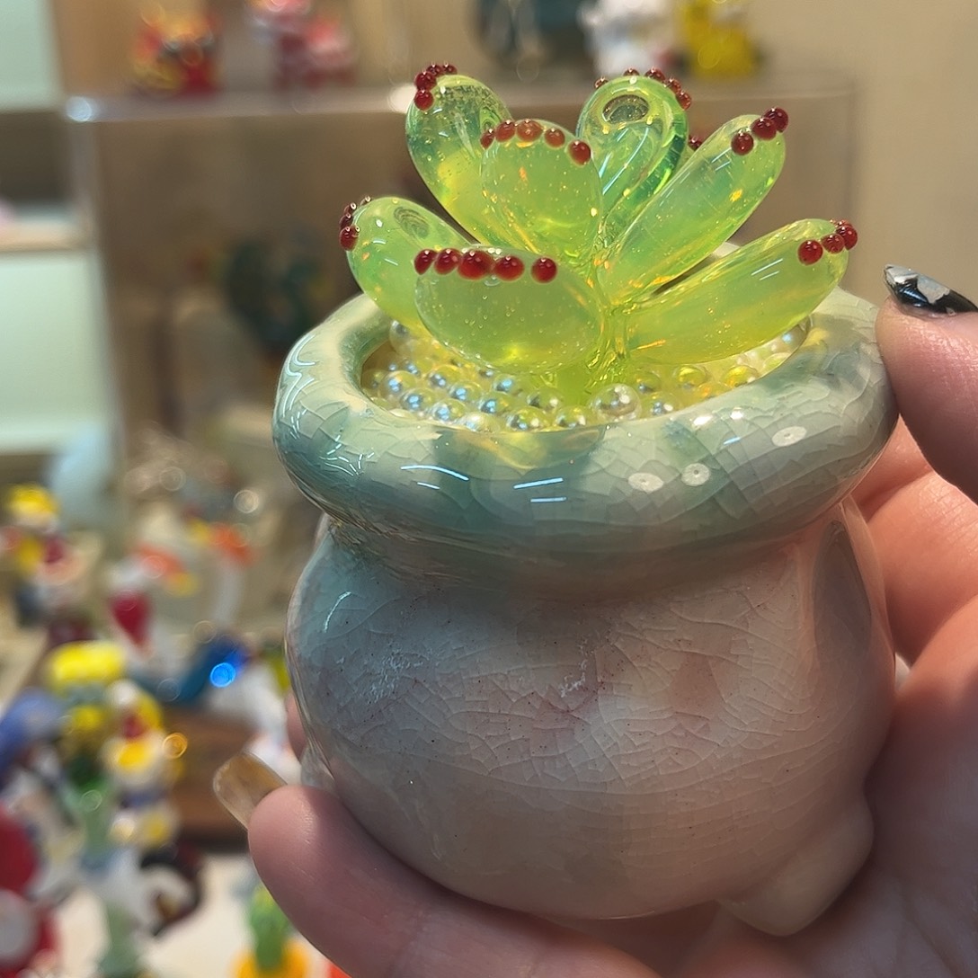 m***o手工艺品琉璃熊童子