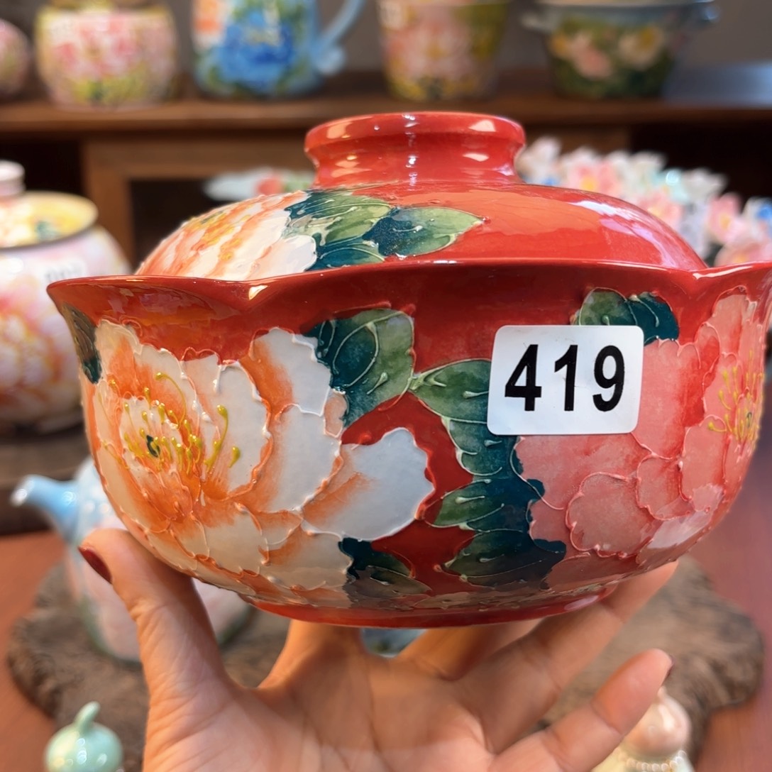 薄**茶景德镇手绘高温釉下彩陶瓷茶具