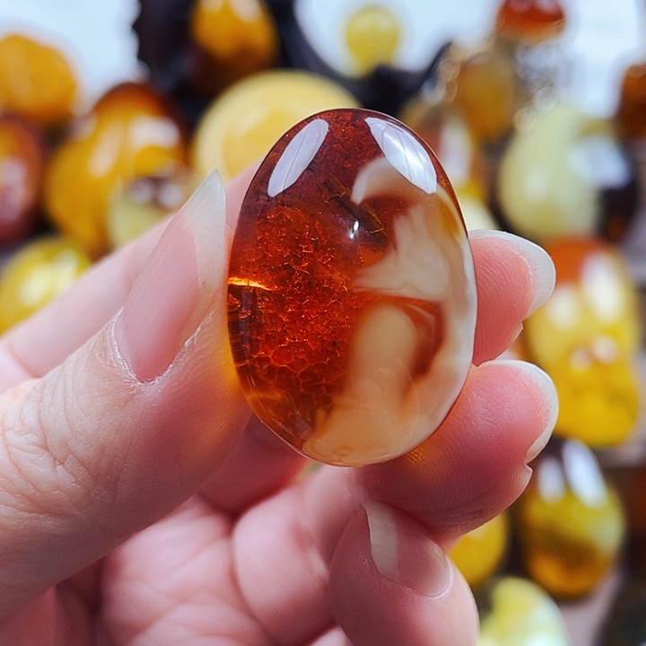 琥珀颈饰未镶嵌吊坠