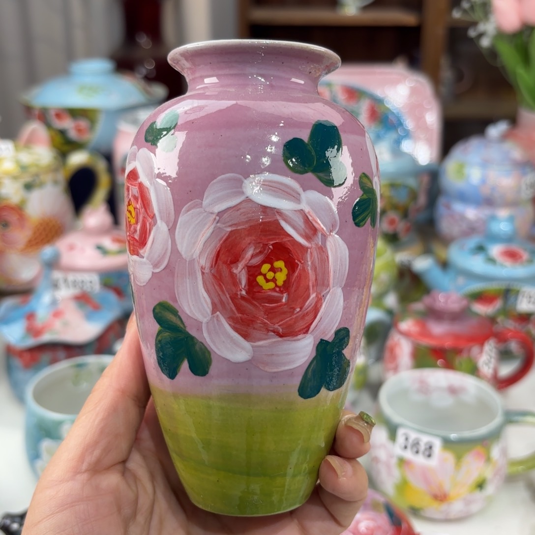 瓷片景德镇手绘高温釉下彩陶瓷茶具