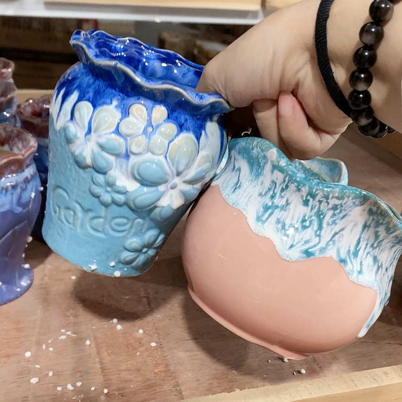 【闪购商品】红陶陶瓷花盆，多肉花盆