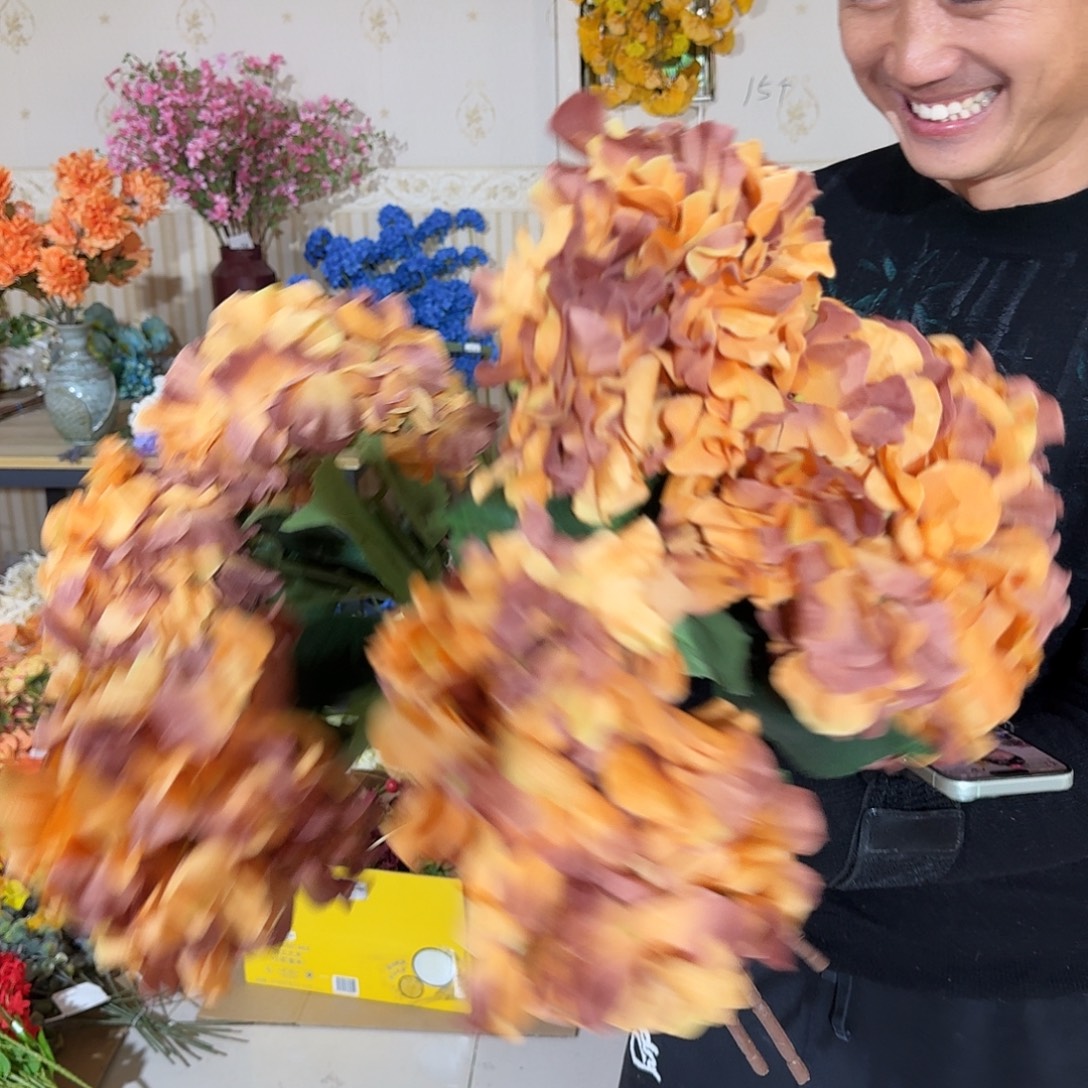 939号仿真绣球6支