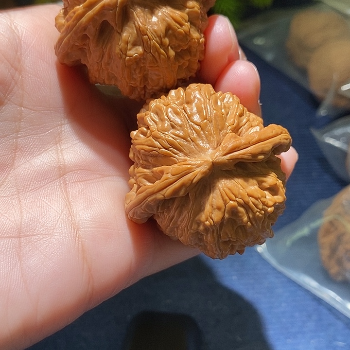 左***速吊坠文玩核桃吃柿子