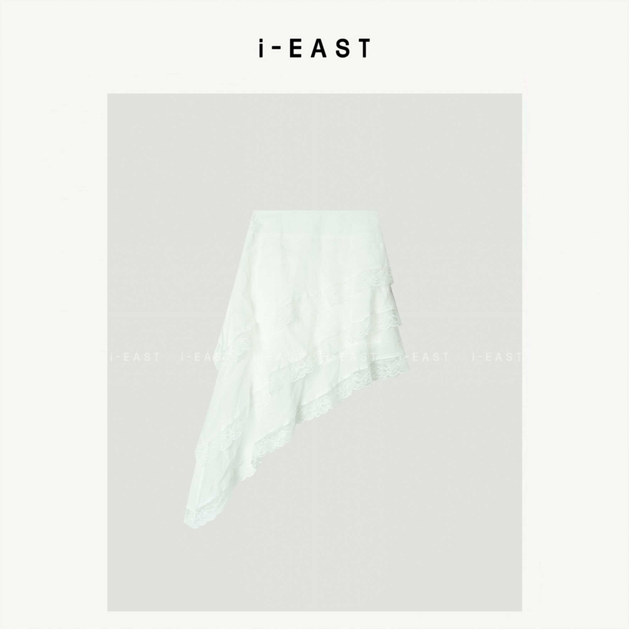 i-EAST NN 白桦林~时尚百搭个性不规则半身裙-5X Q13790