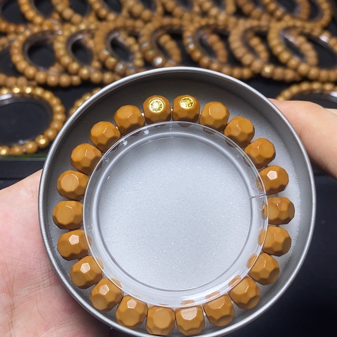 猴头核桃手串18k双标六分10左右单号28