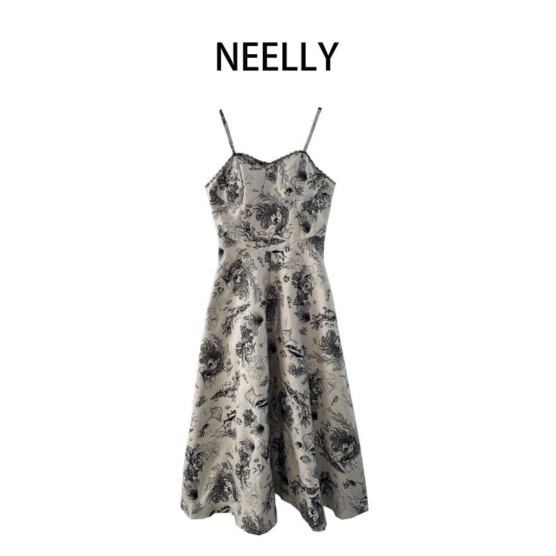 【开心专属】NEELLY商场同款连衣裙N23084Y03319