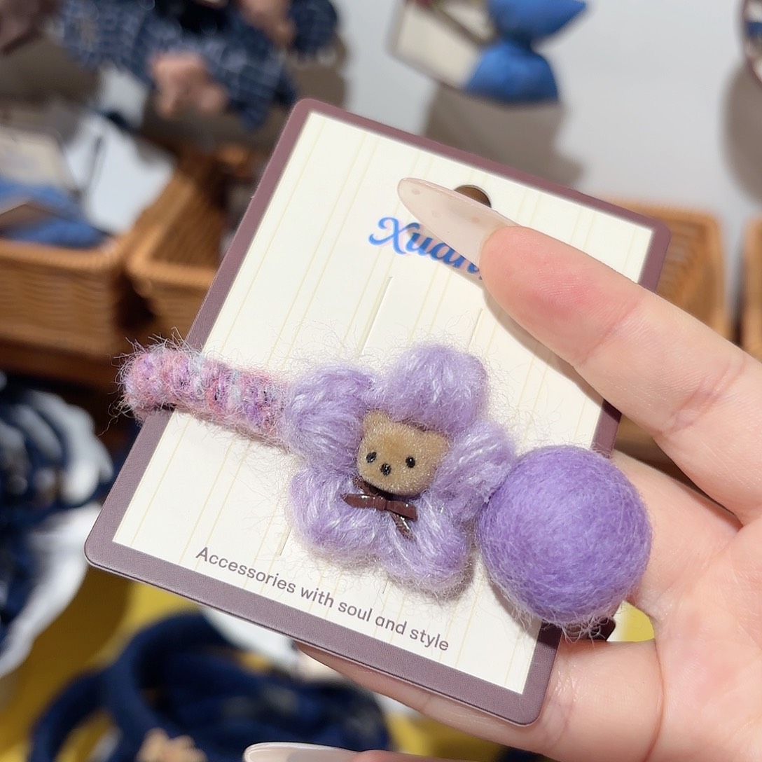 皮质铁合金发饰发夹