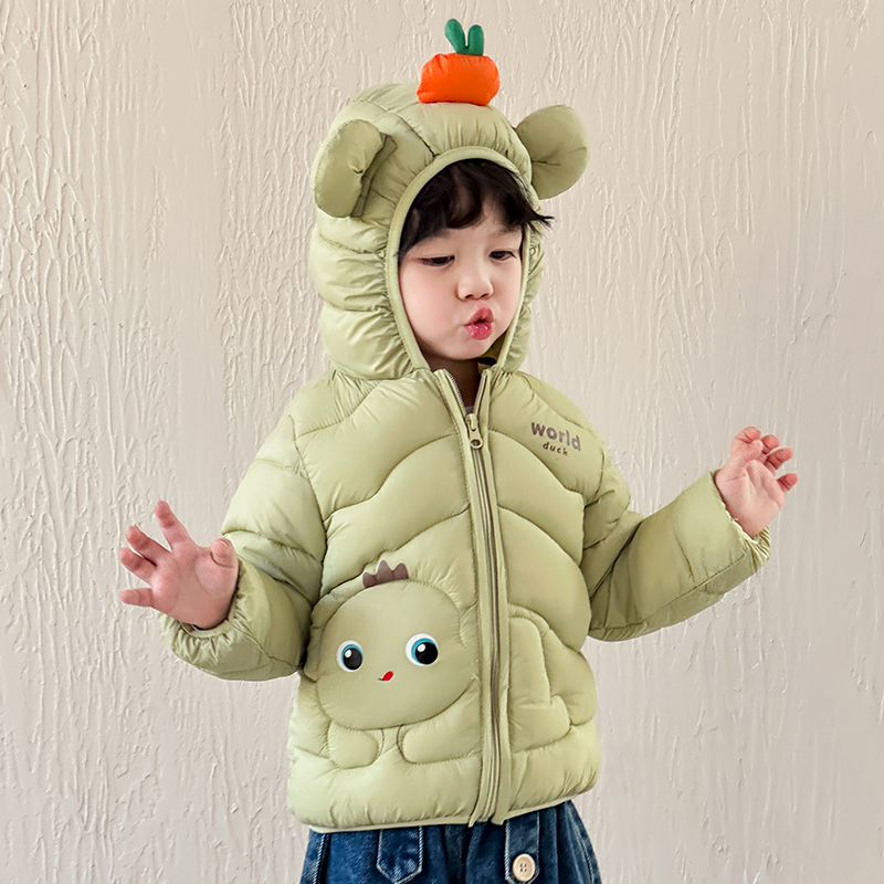 （热销款）反季宝宝衣服男童夹棉外套女宝宝洋气冬装儿童秋季小棉服