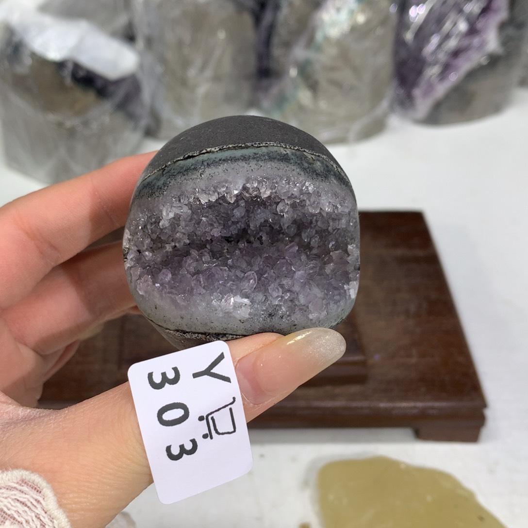 紫晶摆件未镶嵌水晶