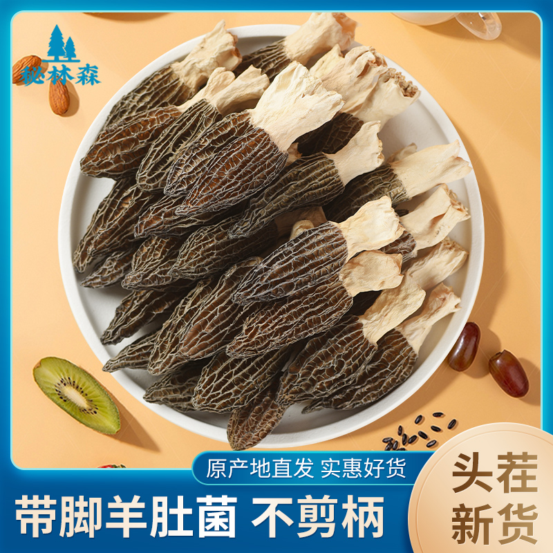 云南羊肚菌干货菌菇蘑菇头茬新货煲汤炖汤食材产地直销小个头25克