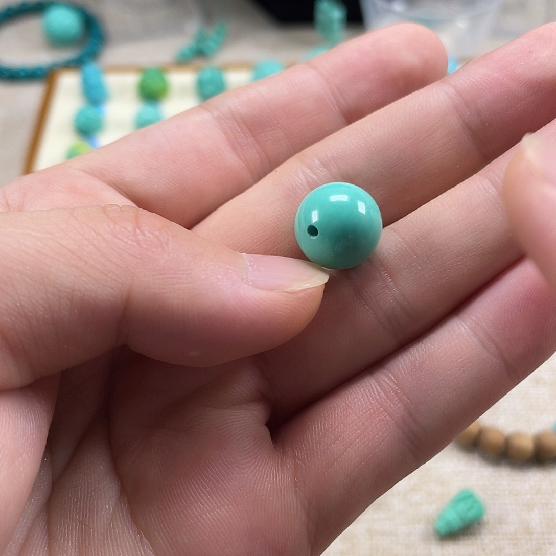 原生态湖北松配饰，直径12