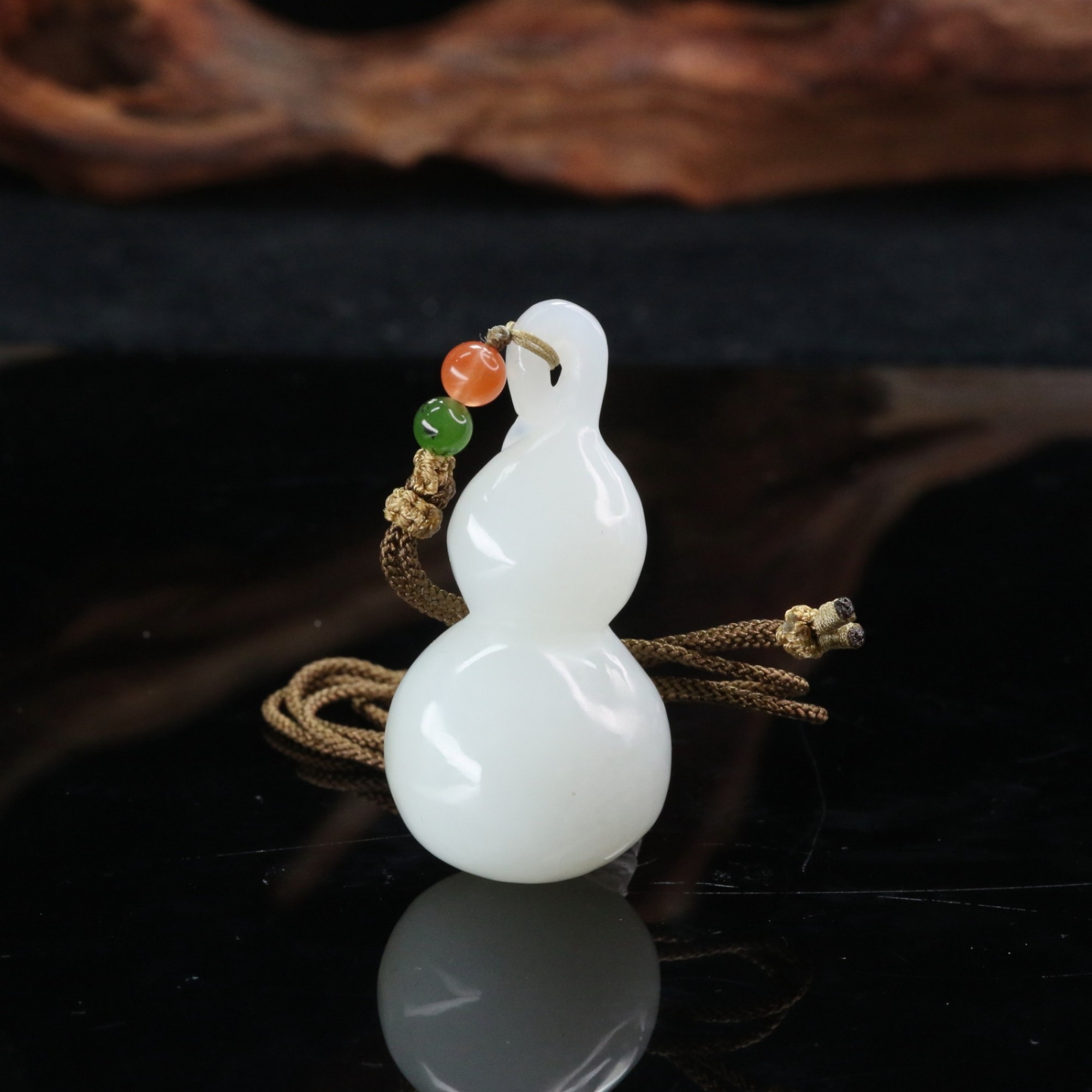 35和田玉白玉葫芦/500332上海嘉禾拍卖