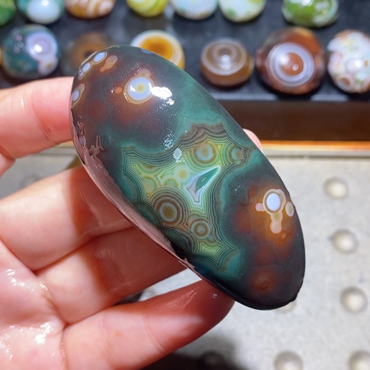 未镶嵌玛瑙/玉髓珠宝半成品22