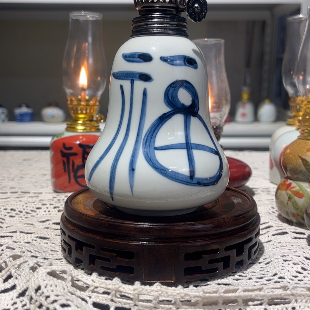 摆件景德镇陶瓷香薰灯