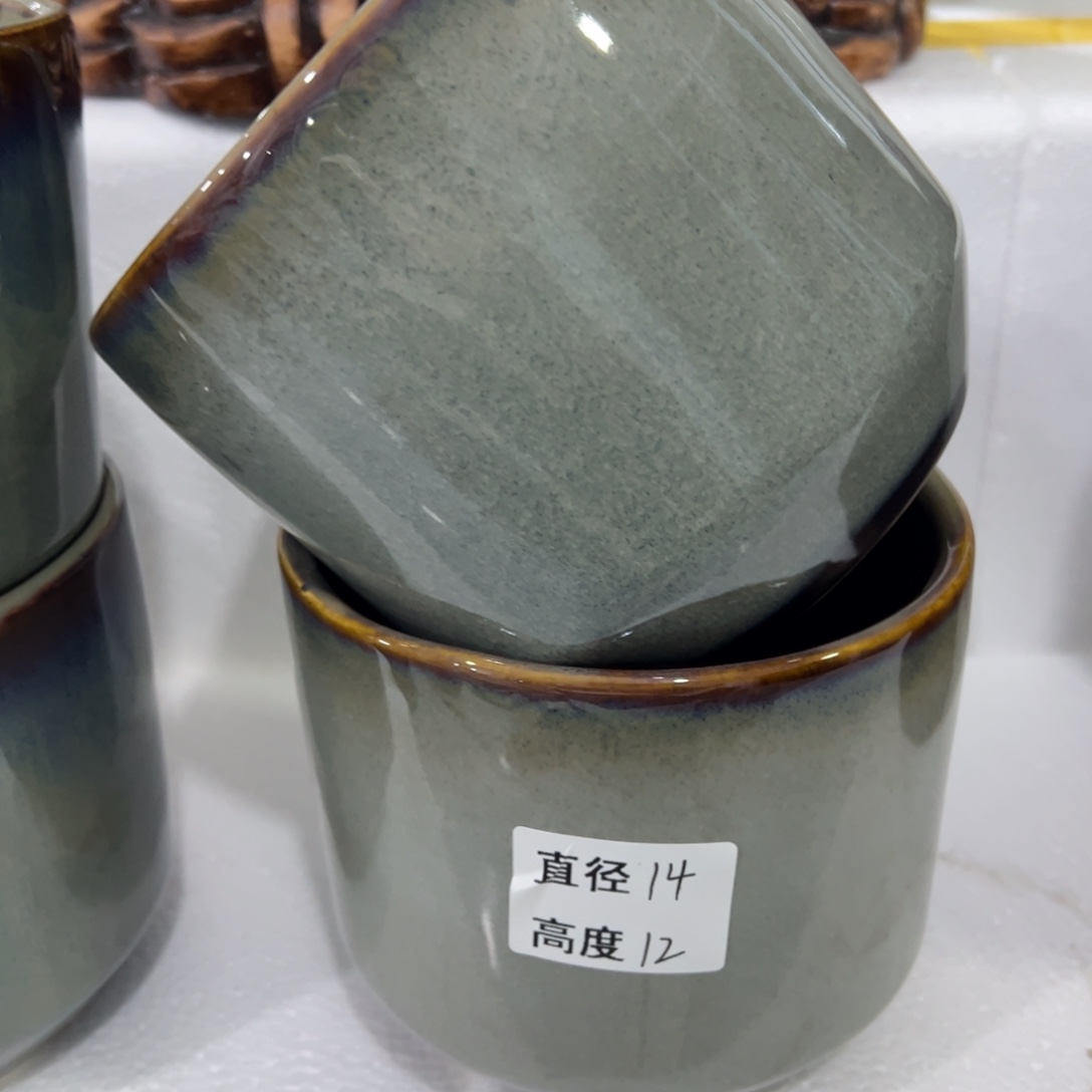 有孔陶瓷花盆，满10米包邮发货