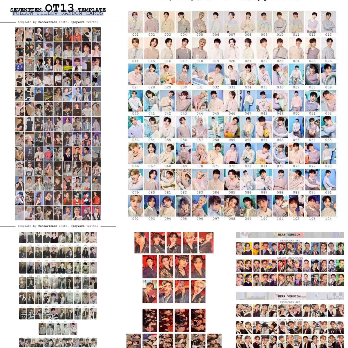 【开心】次SEVENTEENN 抽抽合集 展会 日区特典卡豪华卡池 卡牌