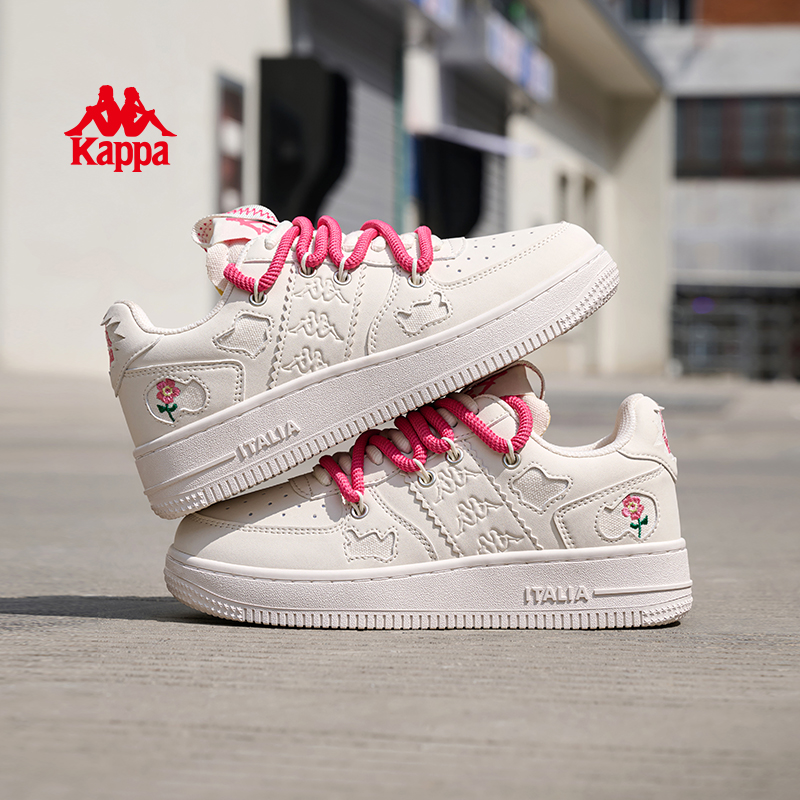 Kappa女鞋板鞋2025秋季新款小白鞋透气潮流百搭休闲鞋K0EZ5CC33CJ