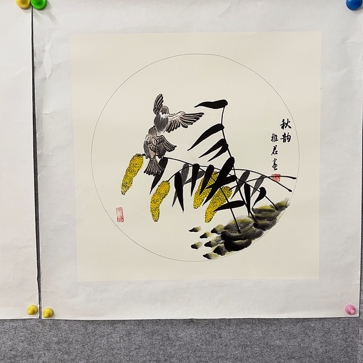 国画花鸟的翅膀和翅膀是50.50