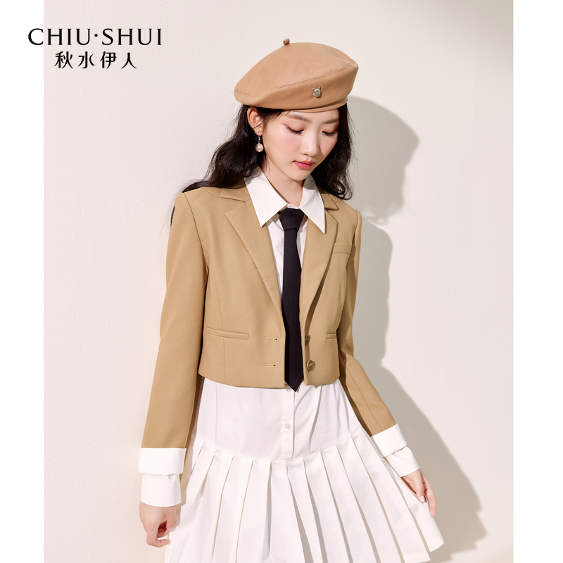【芋总专属】秋水伊人正肩短款西装外套女长623307C050116