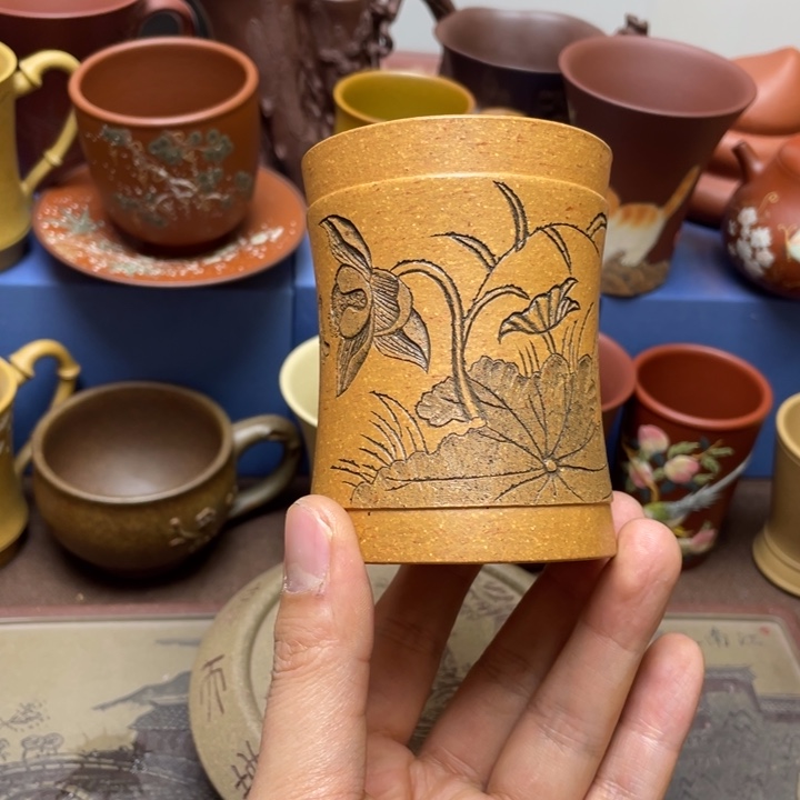 紫砂茶杯紫砂主人杯