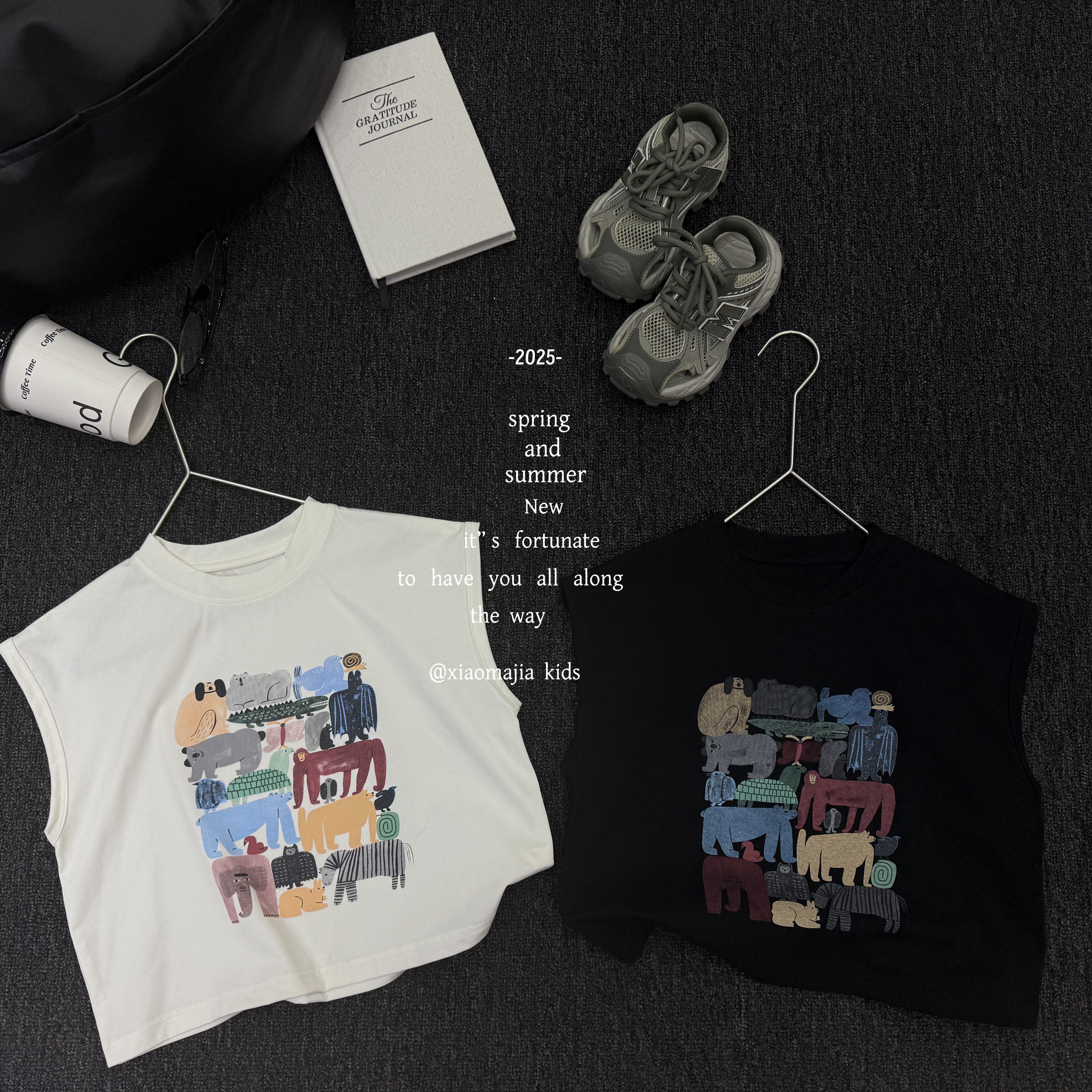 儿童夏季无袖薄款潮酷背心D-6018欧若风穿搭宽松洋气男童女童上衣