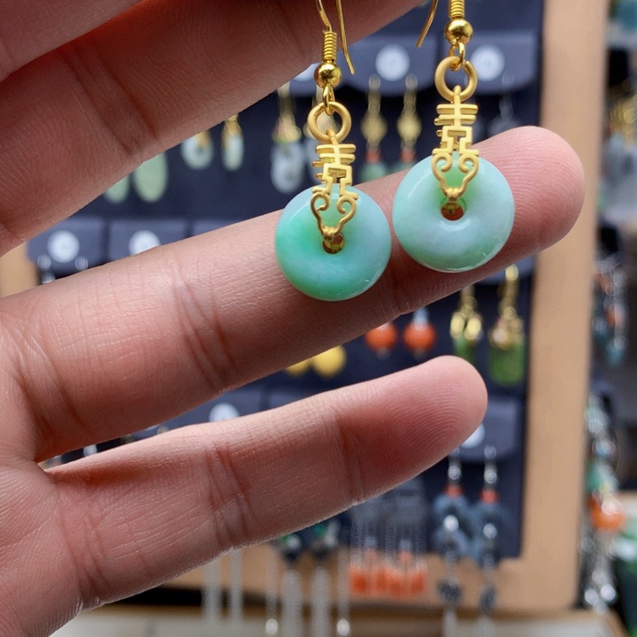 未镶嵌翡翠耳饰耳饰