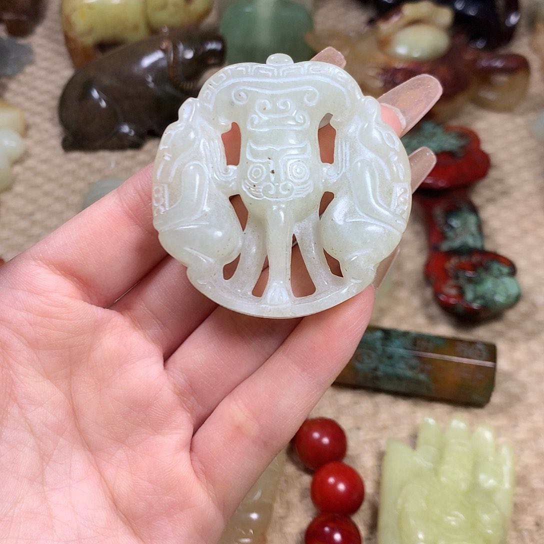 白玉菩提吊坠挂件