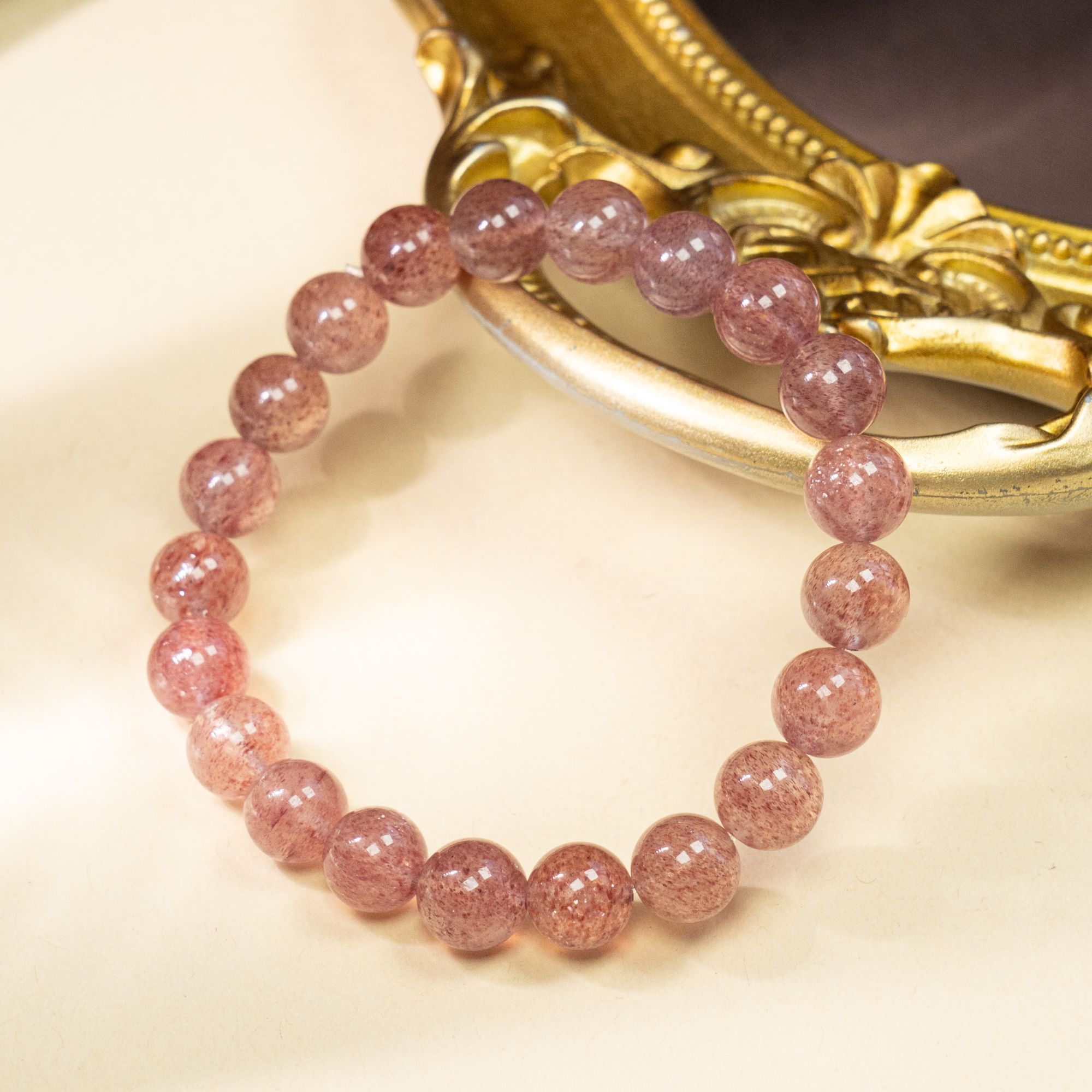 白水体草莓晶手串（多样性发其一）