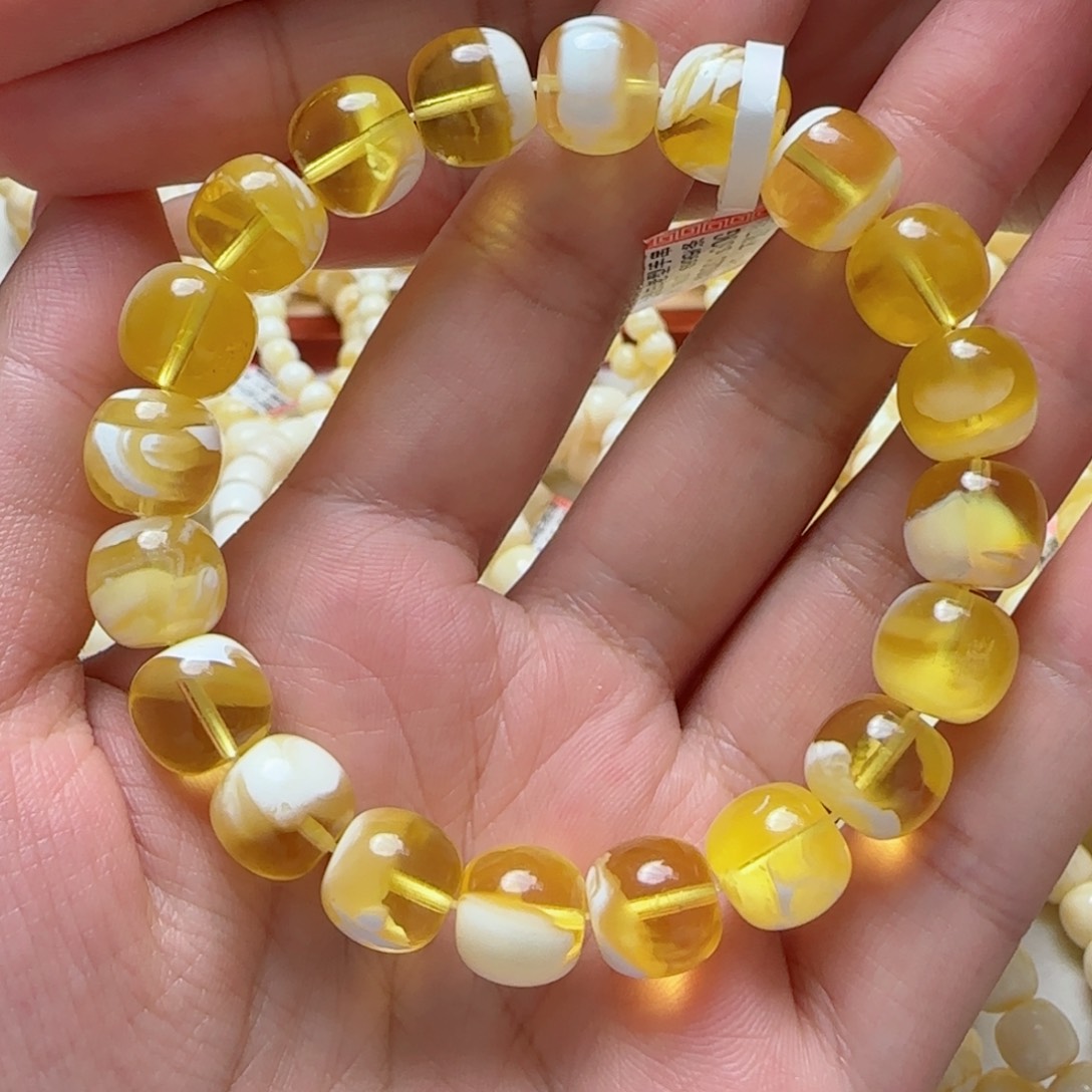 琥珀手链未镶嵌彬*蜜蜡