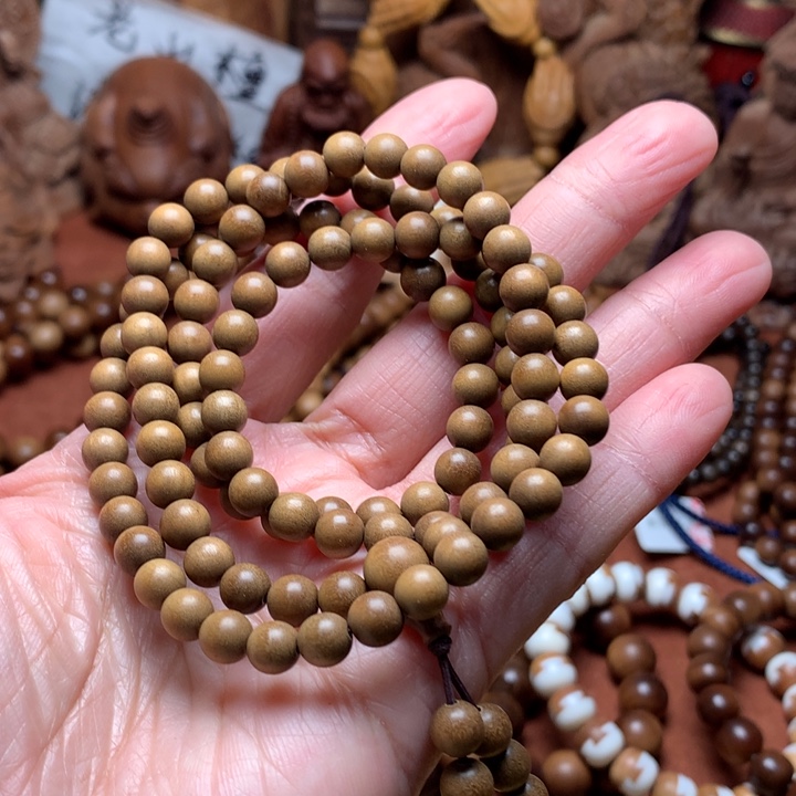 手串/手链檀香木老山檀0.6顺纹奶香