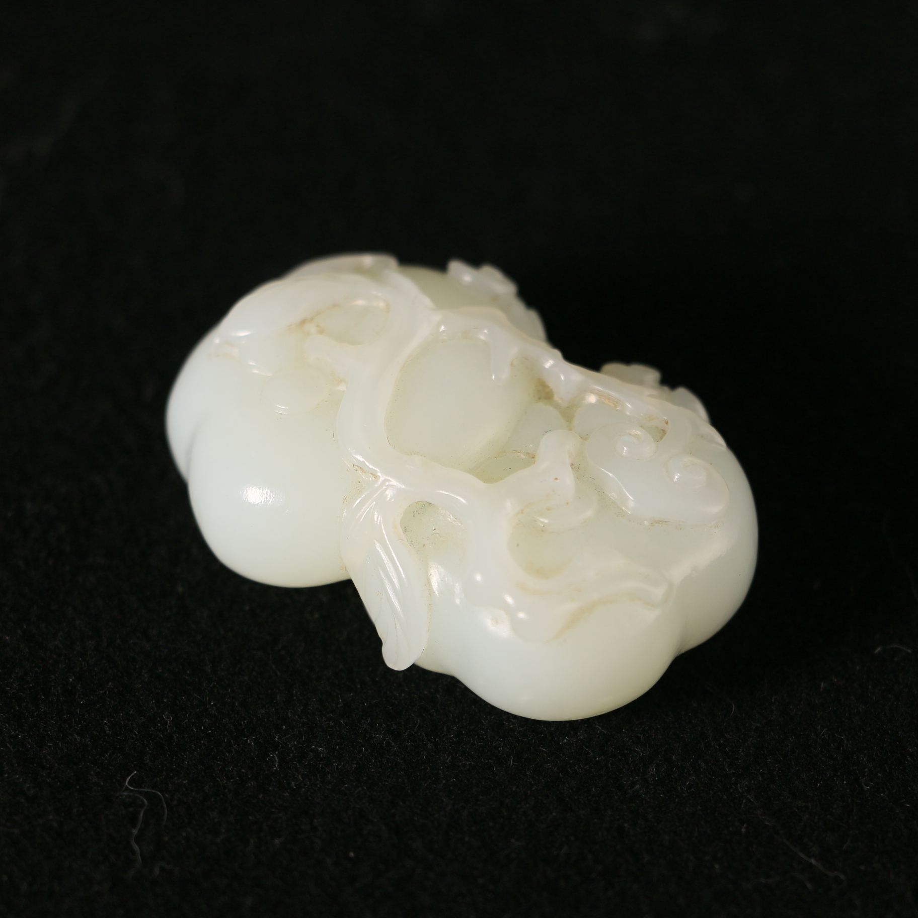 33F64   清   和田玉柿柿如意