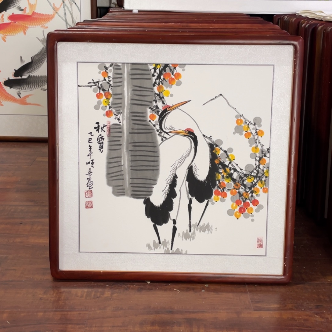 国画带框尺寸63*63厘米