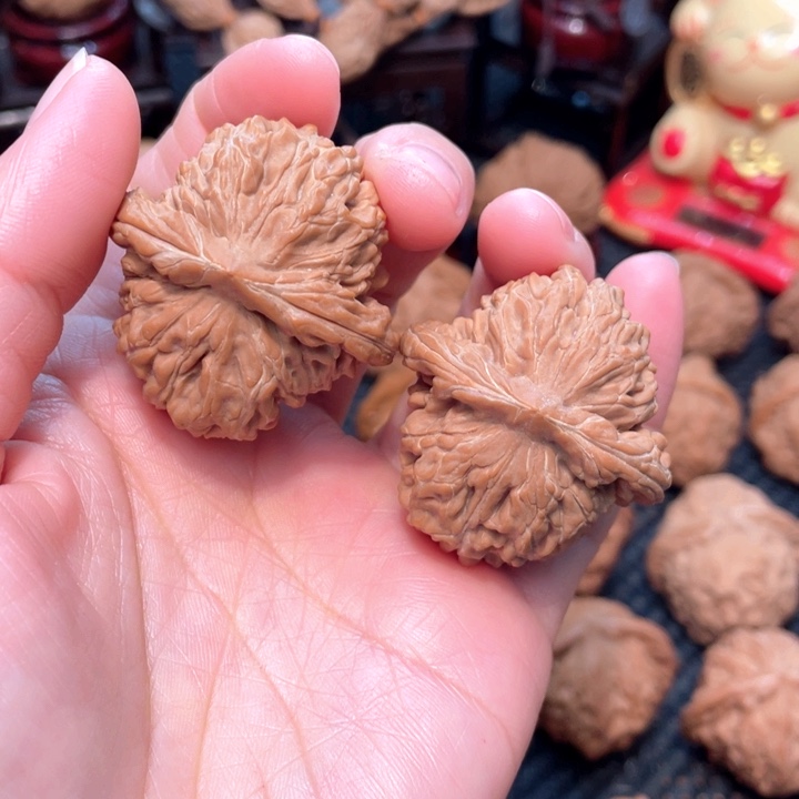 文玩核桃手把件四座楼4.0全品无修。