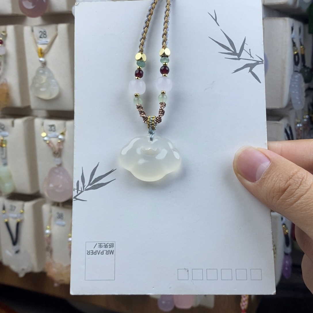玛瑙/玉髓合金颈饰