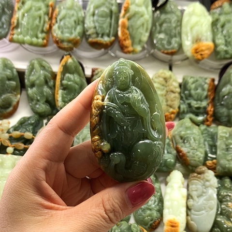 和田玉未镶嵌挂件