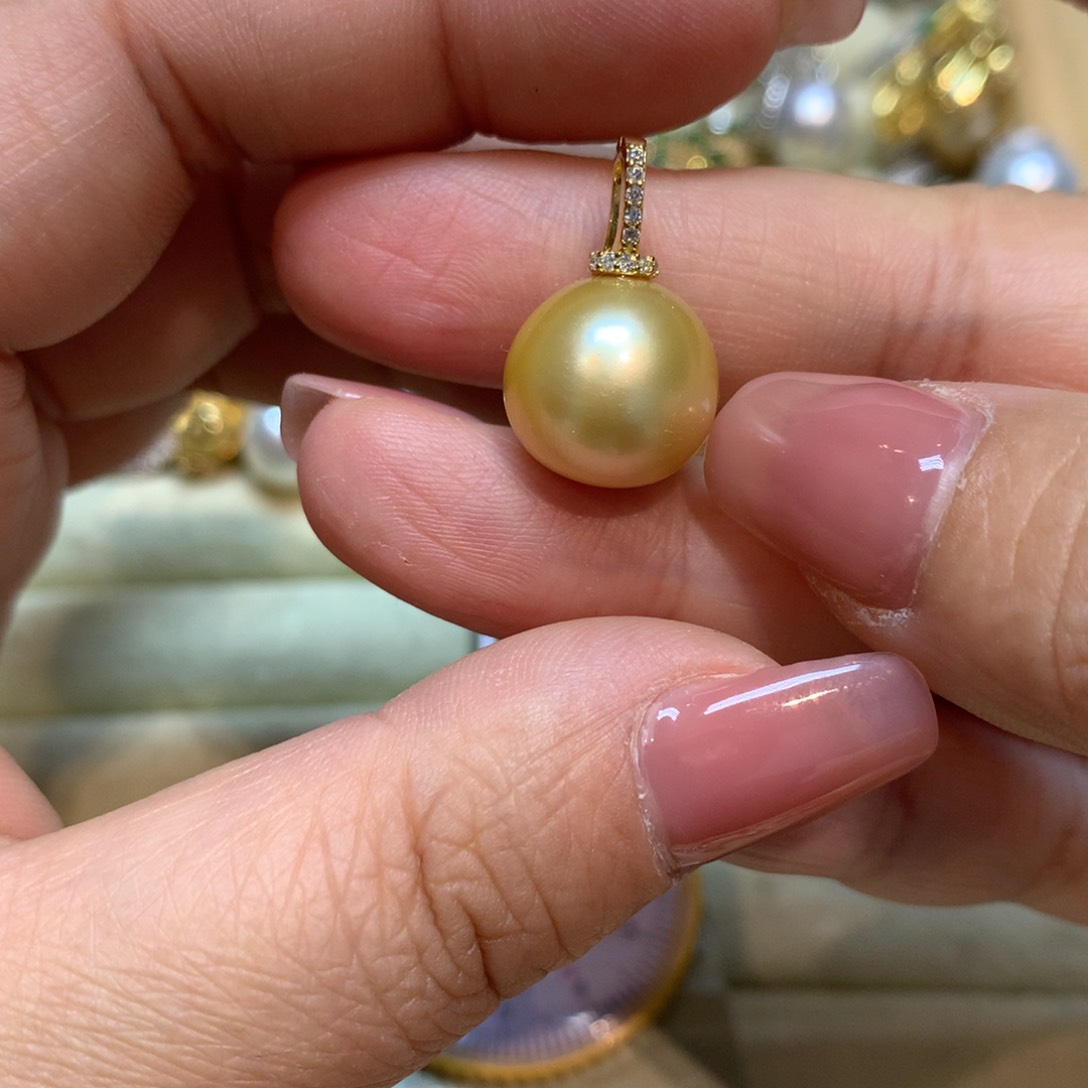 海水珍珠颈饰银S925镶嵌