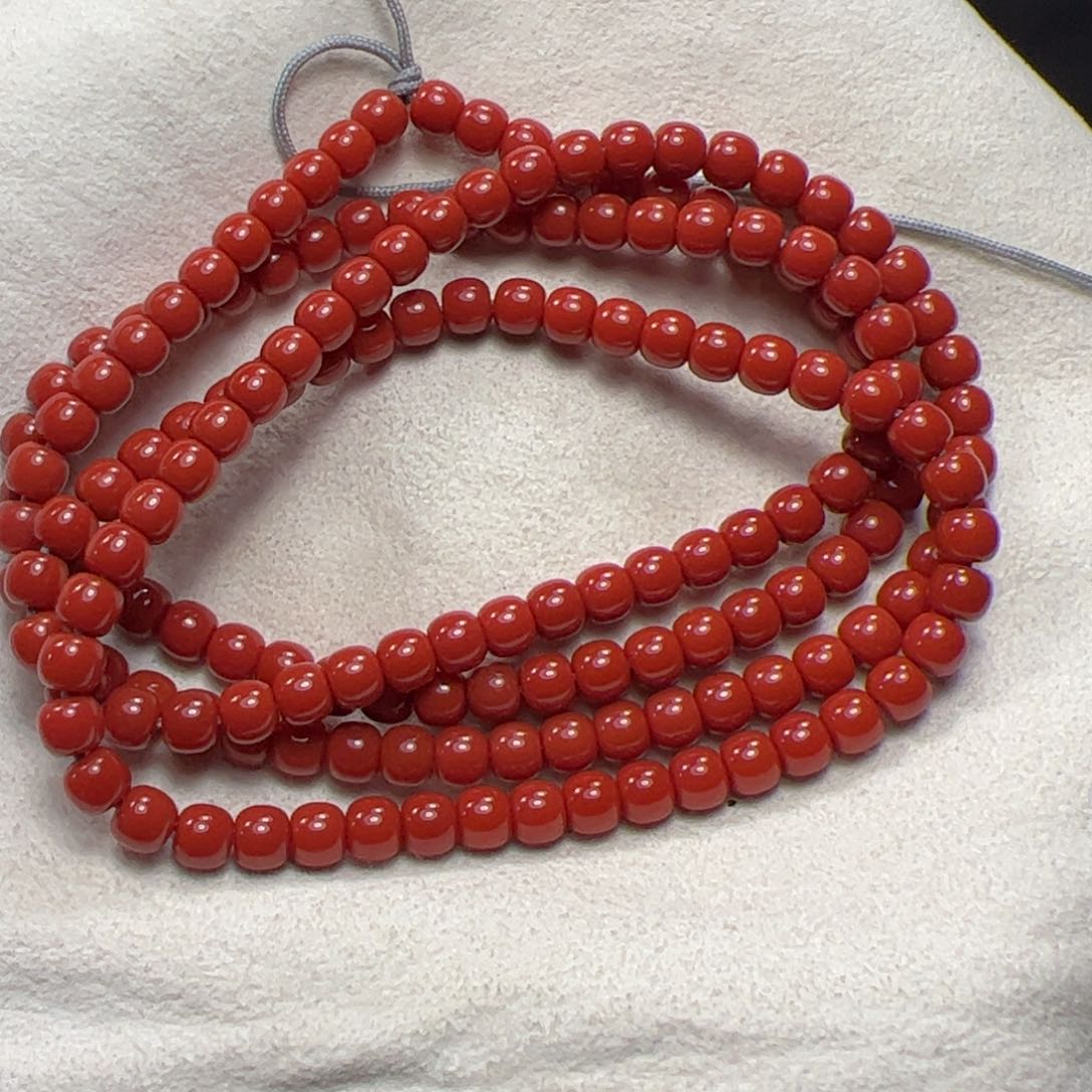 南红玛瑙珠子未镶嵌老*?