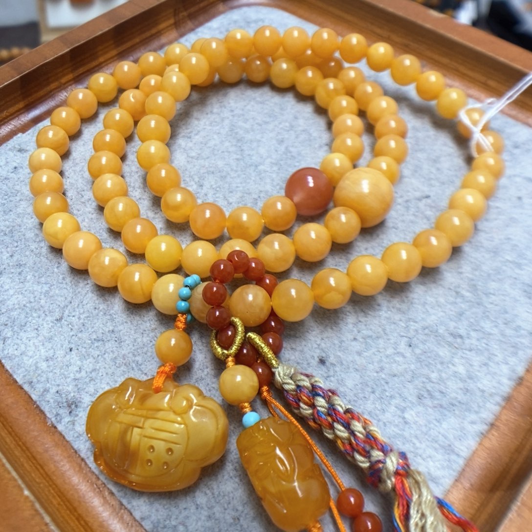 蜜蜡手串未镶嵌蜜蜡